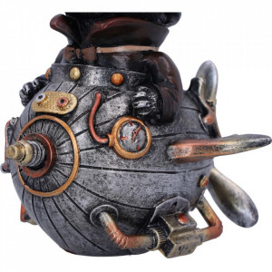 Statueta pisica steampunk Inventatorul Felin 14.5 cm - Img 6