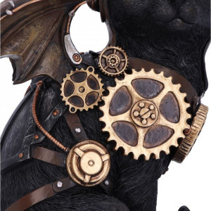 Statueta pisica steampunk Zborul felinei 22.7cm - Img 5