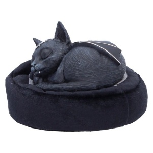 Statueta pisicuta demonica Malpuss dreams, Cult Cuties – decor gotic fantasy, 8.8 cm - Img 2