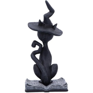 Statueta pisicuta neagra Conjure - decor gotic cu pisici si vraji, 15.2 cm - Img 3