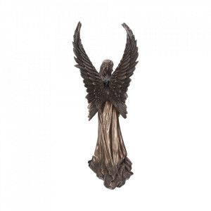 Statueta rasina si bronz Ingerul Pazitor 43 cm Anne Stokes - Img 4