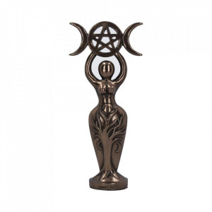 Statueta rasina si bronz Zeita Lunii 20 cm