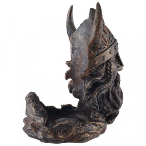 Statueta/Suport sticle de vin/ghiveci Razboinic Viking 21cm - Img 5