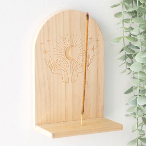 Suport betisoare parfumate cu agatatoare pentru perete Mystical Hands