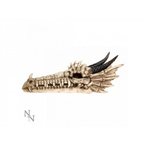 Suport betisoare tamaie craniu dragon Draco 24 cm - Img 2