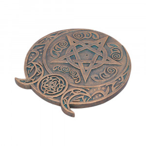 Suport betisoare tamaie Luna tripla 13.7cm - Img 3
