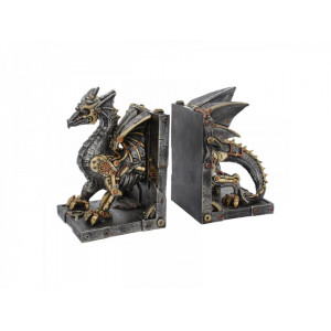 Suport lateral pentru carti dragon steampunk Dracus Machina 27 cm - Img 1