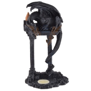 Suport lumanare/conuri backflow dragon Aparatorul cetatii 25cm - Img 6