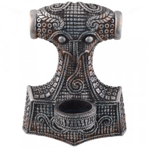 Suport lumanare pentru perete Ciocanul lui Thor 20cm - Img 4