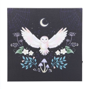 Tablou canvas cu led Night Owl 30x30 cm - Img 3