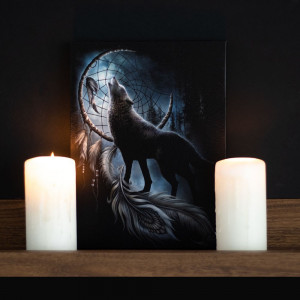 Tablou canvas lup, Din intuneric 19x25cm - Spiral Direct - Img 5