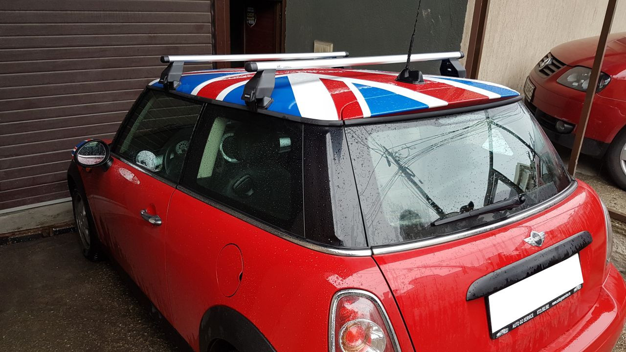 Mini Cooper bare transversale Menabo Tema Aluminiu
