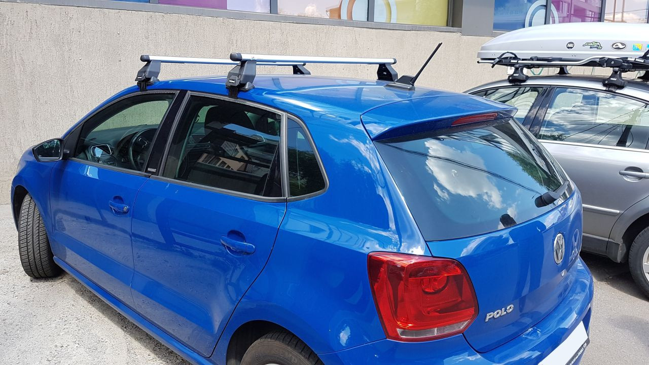 Volkswagen Polo bare transversale Menabo Tema Aluminiu