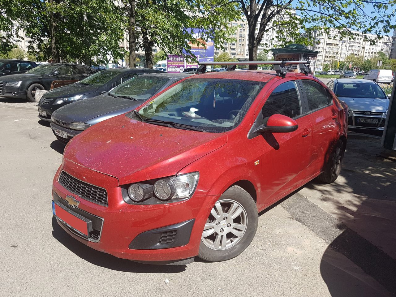 Chevrolet Aveo bare transversale Menabo Tema