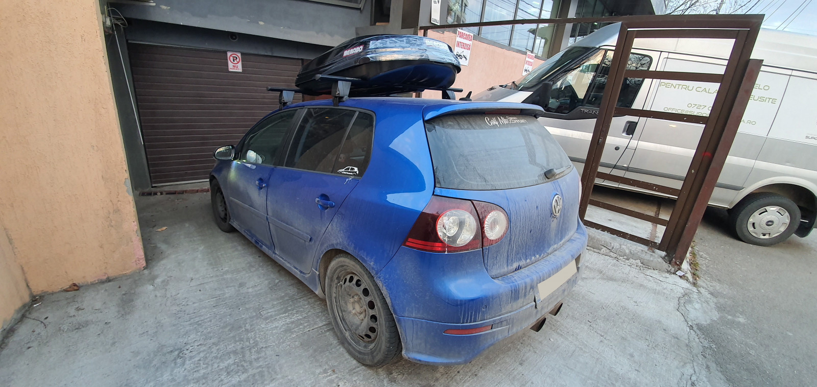 Volkswagen Golf bare transversale Menabo Delta si cutie portbagaj Menabo Diamond