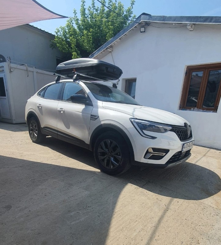 Renault Arkana bare transversale Menabo Tema si cutie portbagaj Carbon Look 400