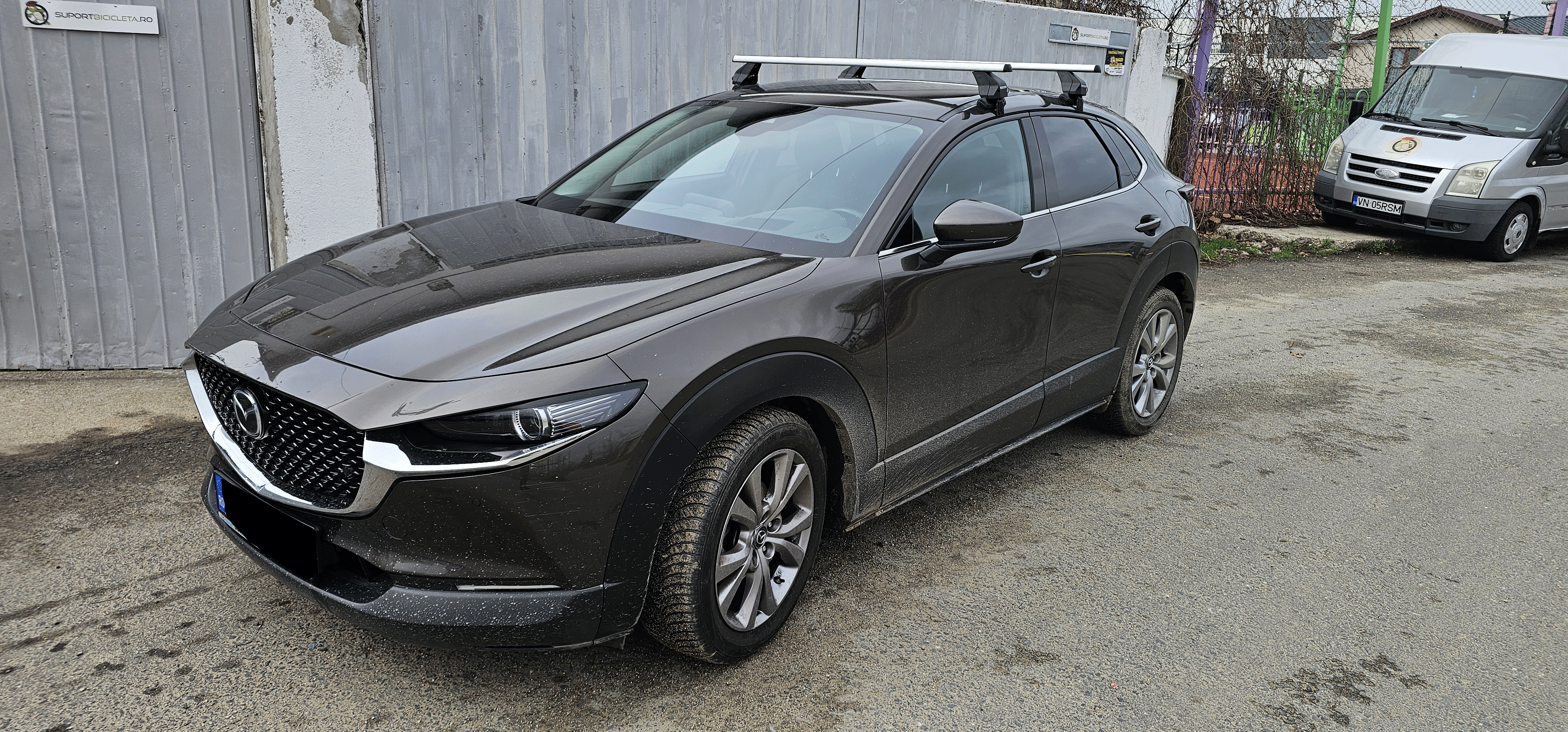 Mazda CX30 bare portbagaj Menabo Omega aluminiu