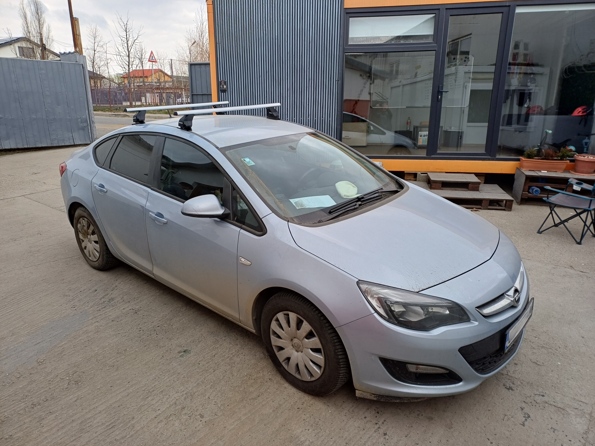 Opel Astra K cu bare transversale Menabo Omega Aluminiu