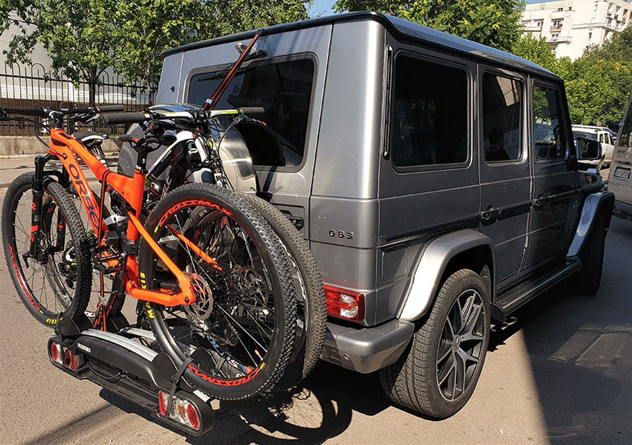 Montaj Mercedes G suport de bicicleta pe carlig Menabo Winny
