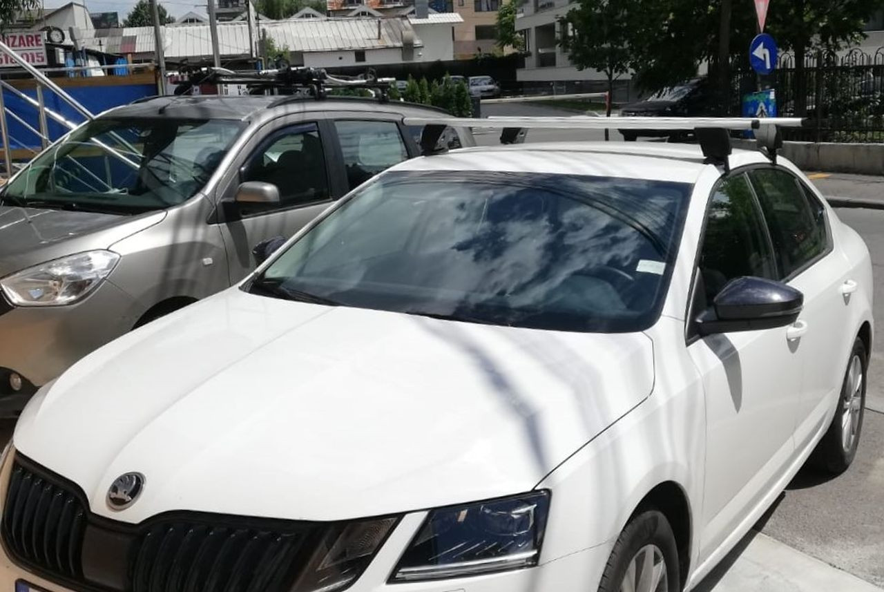 Skoda Octavia bare transversale Menabo Tema Aluminiu