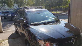 Ssangyong Tivoli bare transversale Menabo Tiger Silver