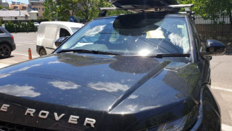 Range Rover bare transversale Menabo Tema si cutie portbagaj Menabo Mania