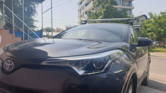 Toyota CHR bare transversale Menabo Tema si cutie portbagaj Menabo Diamond
