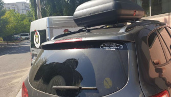 Hyundai Santa Fe cutie portbagaj Carbon Look