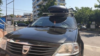 Dacia Logan bare transversale Menabo Tema si cutie portbagaj Menabo Marathon