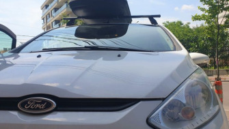 Ford B-Max bare transversale Menabo Tema si cutie portbagaj Carbon Look