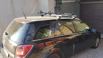 Opel Astra H bare transversale Menabo Lince si suport bicicleta Thule FreeRide