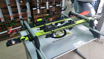 Suport schi si snowboard Fabbri Aluski & Board cu prindere pe bare transversale