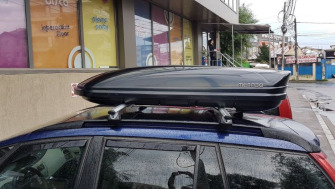 Citroen C4 Picasso bare transversale Menabo Dozer si cutie portbagaj Menabo Mania