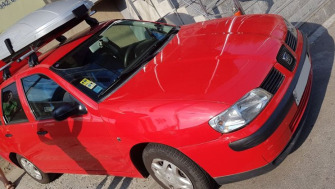 Seat Cordoba bare transversale Menabo Tema si cutie portbagaj Menabo Mania