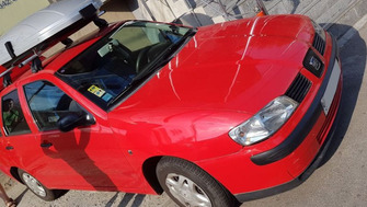 Seat Cordoba bare transversale Menabo Tema si cutie portbagaj Menabo Mania