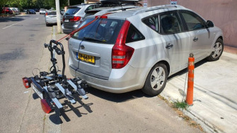 Kia Ceed Station Wagon suport bicicleta Menabo Sirio Plus pentru 3 biciclete