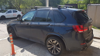 BMW X5 bare transversale Menabo Lince Silver