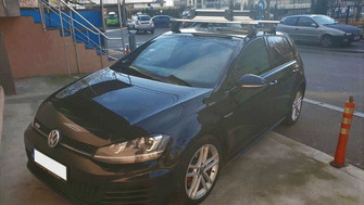 Volkswagen Golf bare transversale Menabo Tema si suport schi si snowboard Menabo Yelo 4