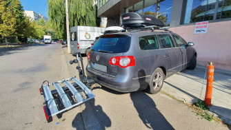 Volkswagen Passat suport bicicleta pe carlig Menabo Alcor 4