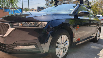 Skoda Octavia III (5E): bare Menabo Delta Silver si 2 suporturi bicicleta Thule FreeRide 532
