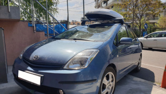Toyota Prius bare transversale K39 si cutie portbagaj Menabo Mania