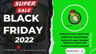Black Friday 2022, reduceri & oferte la bare transversale, cutii portbagaj, suport schi & snowboard și suport bicicleta