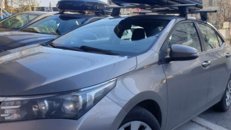 Toyota Corolla bare transversale Menabo Tema si cutie portbagaj Menabo Marathon