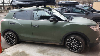 Ssangyong Tivoli bare transversale Menabo Tiger si cutie portbagaj Modula EVO