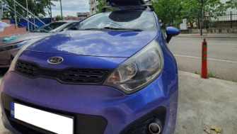 Kia RIO bare transversale Menabo Omega si cutie portbagaj Menabo Marathon