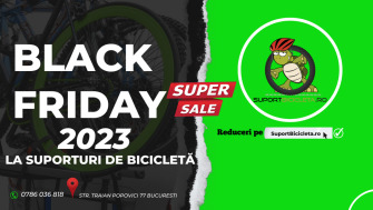 Reduceri de #BlackFriday2023 la suporturi de bicicleta 10-12 Noiembrie