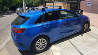 Kia Ceed bare transversale Thule Evo Flus si suporturi de bicicleta Thule ProRide 598
