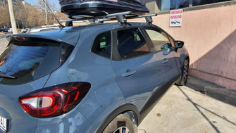 Renault Captur bare transversale Menabo Delta si cutie portbagaj Menabo Mania