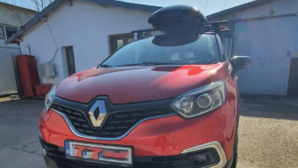 Renault Captur bare transversale Menabo Delta si cutie portbagaj Menabo Mania