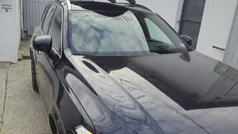 Volvo XC90 bare transversale Menabo Leopard Silver XL si cutie portbagaj Menabo Diamond